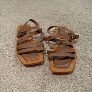 Flat Brown Sandals